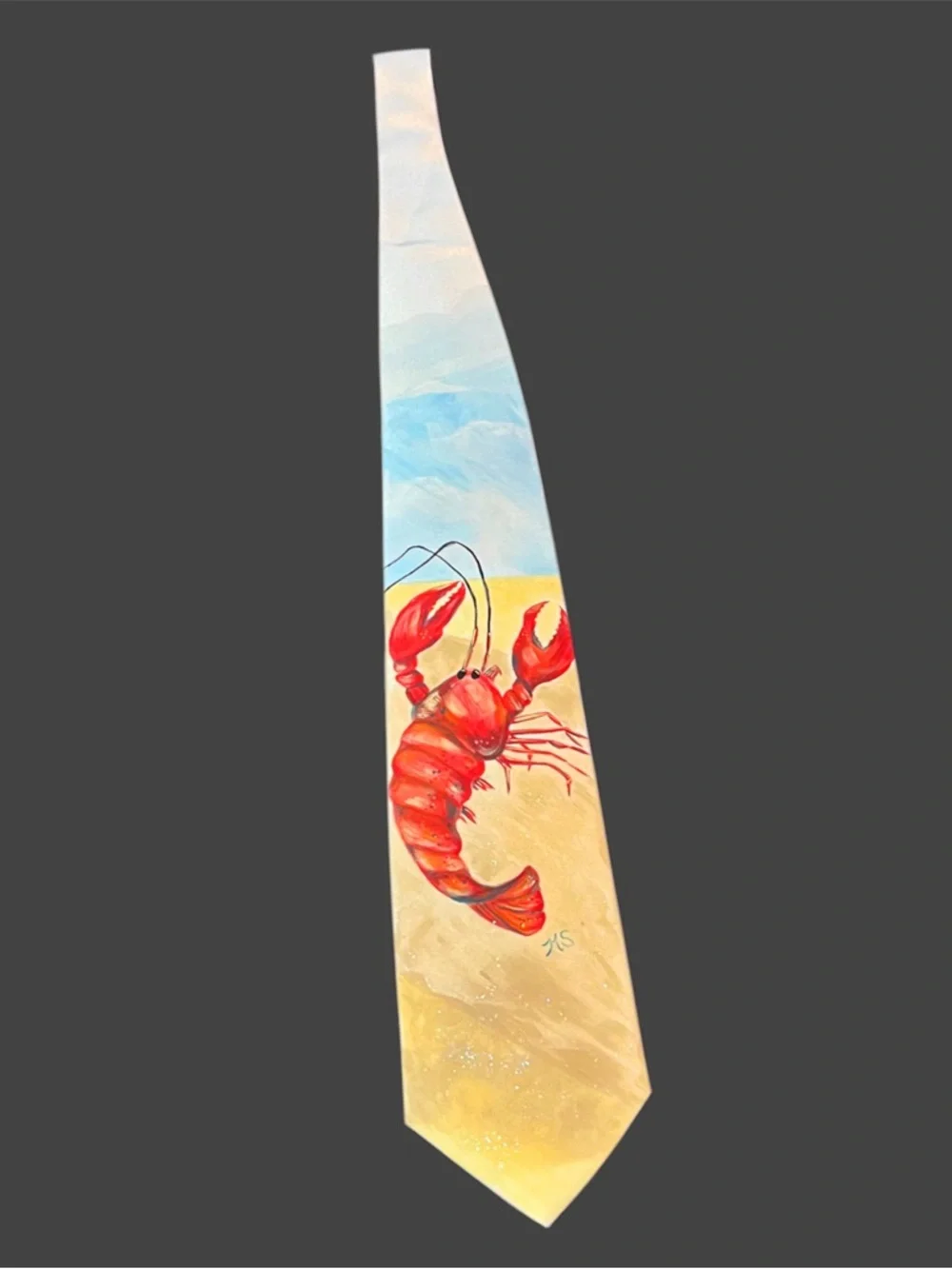 Hand-Painted Lobster Novelty Tie
